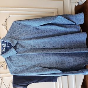 Theory pants size 34 & Robert Grahm shirt L blue used in amazing condition.